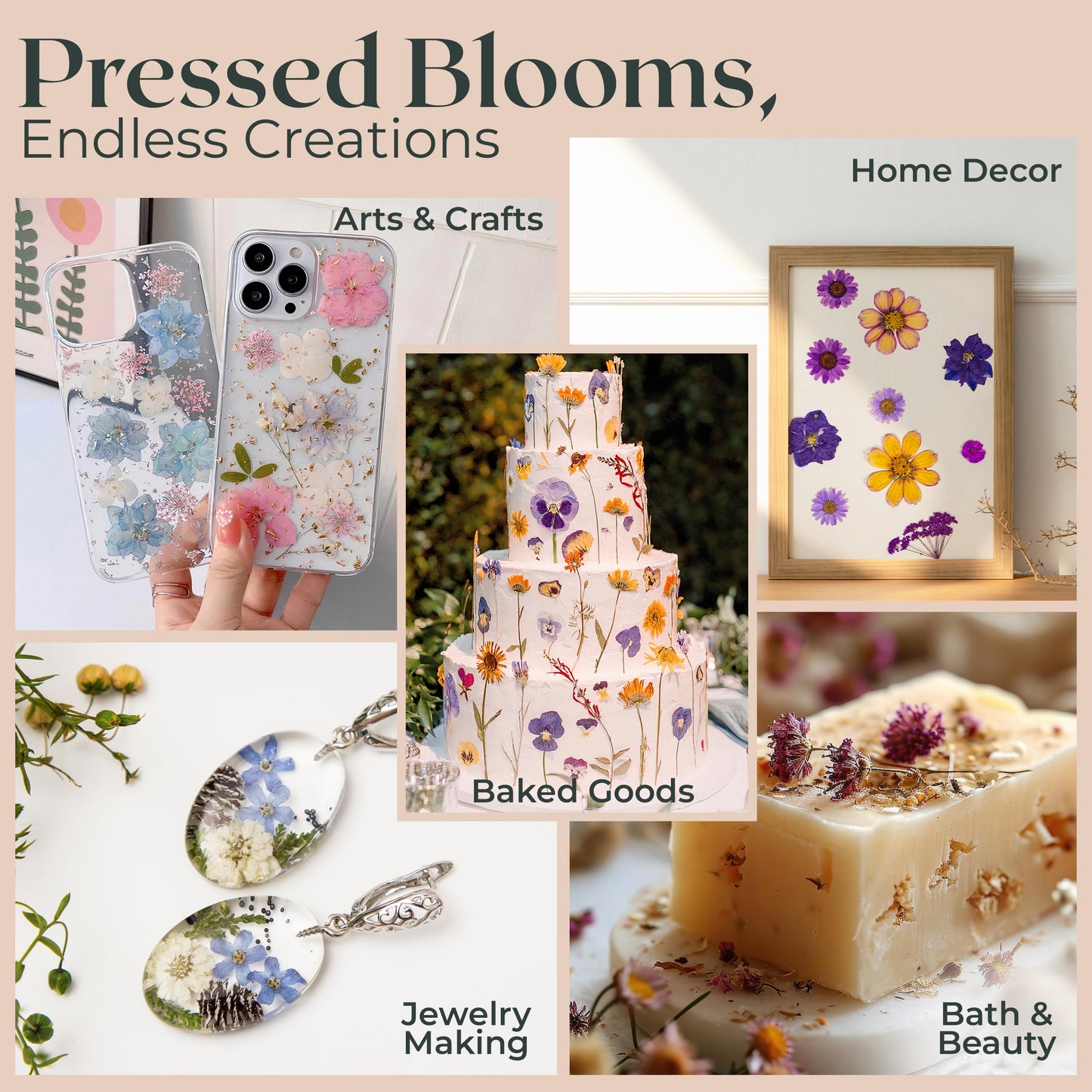 Extra Large Flower Press Kit | 11"x11" 10 Layers Wooden Pressing Boards, Tools & Bag | Crafting Kits for Adults & Kids | DIY Pressed Flower Plant Preservation Kit | Bouquet Preservation | Great Gift